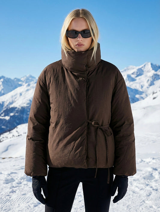 Lottie | Padded Wrap Puffer Jacket - main view