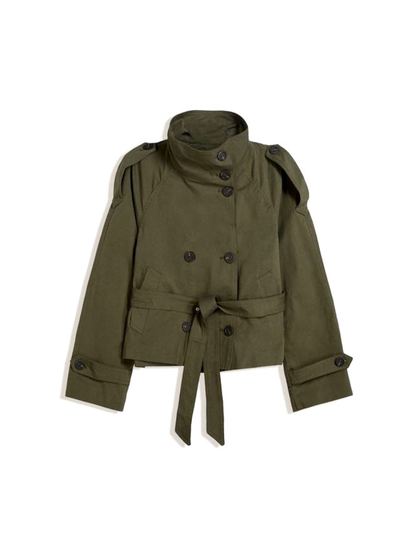 Cath | Short Belted Trench Coat