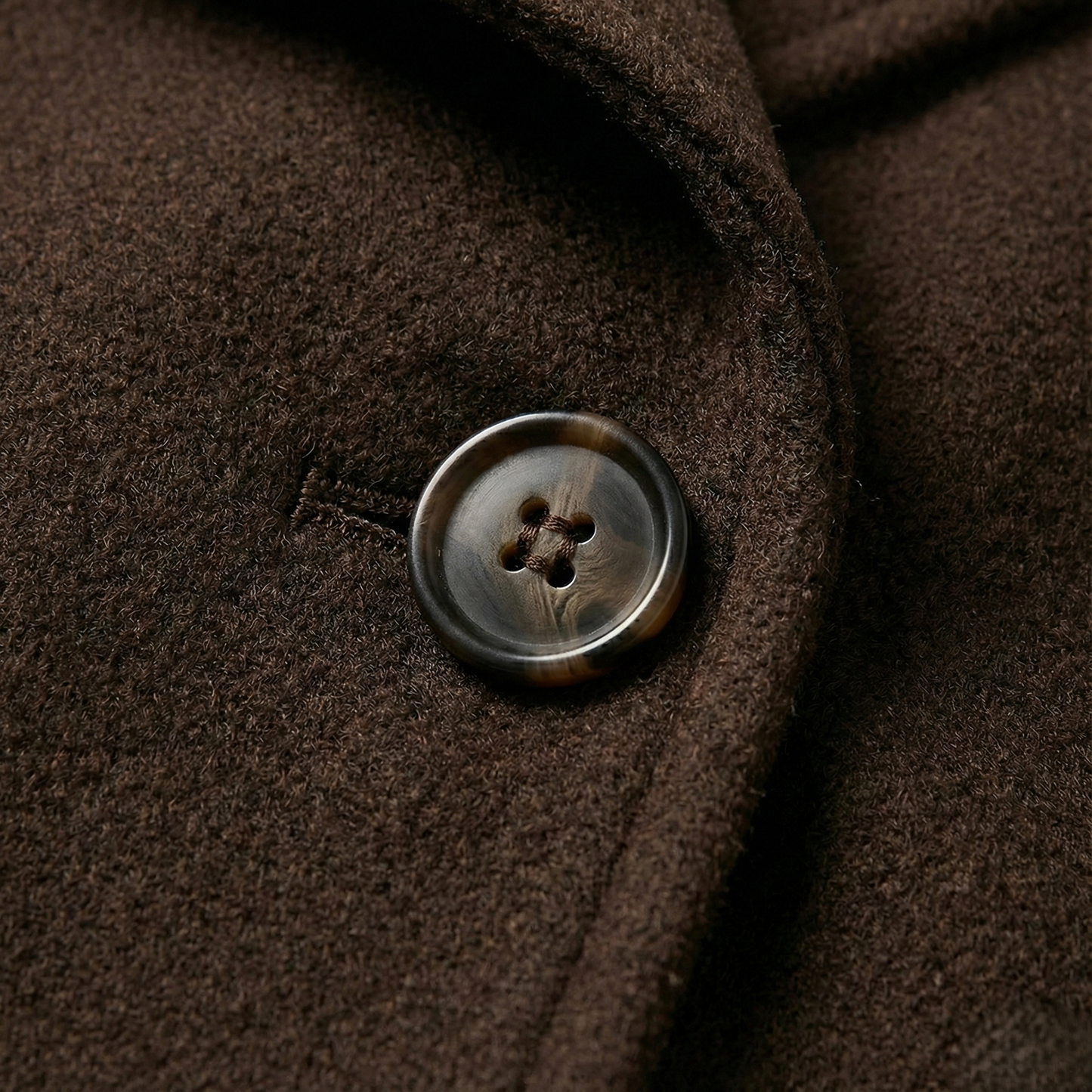 Camille | Brown Blend Cropped Trench Jacket
