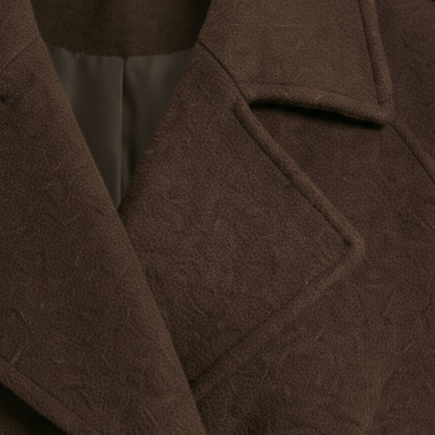 Camille | Brown Blend Cropped Trench Jacket