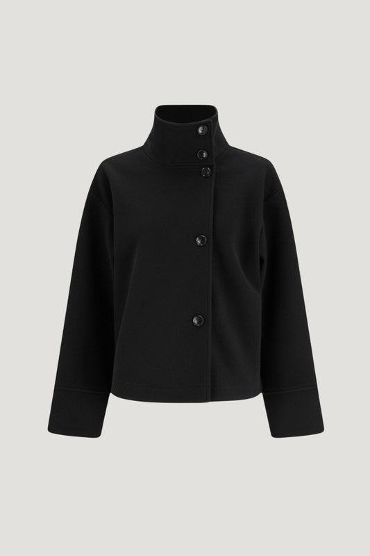 Martha | High-Neck Wool-Blend Jacket - main view