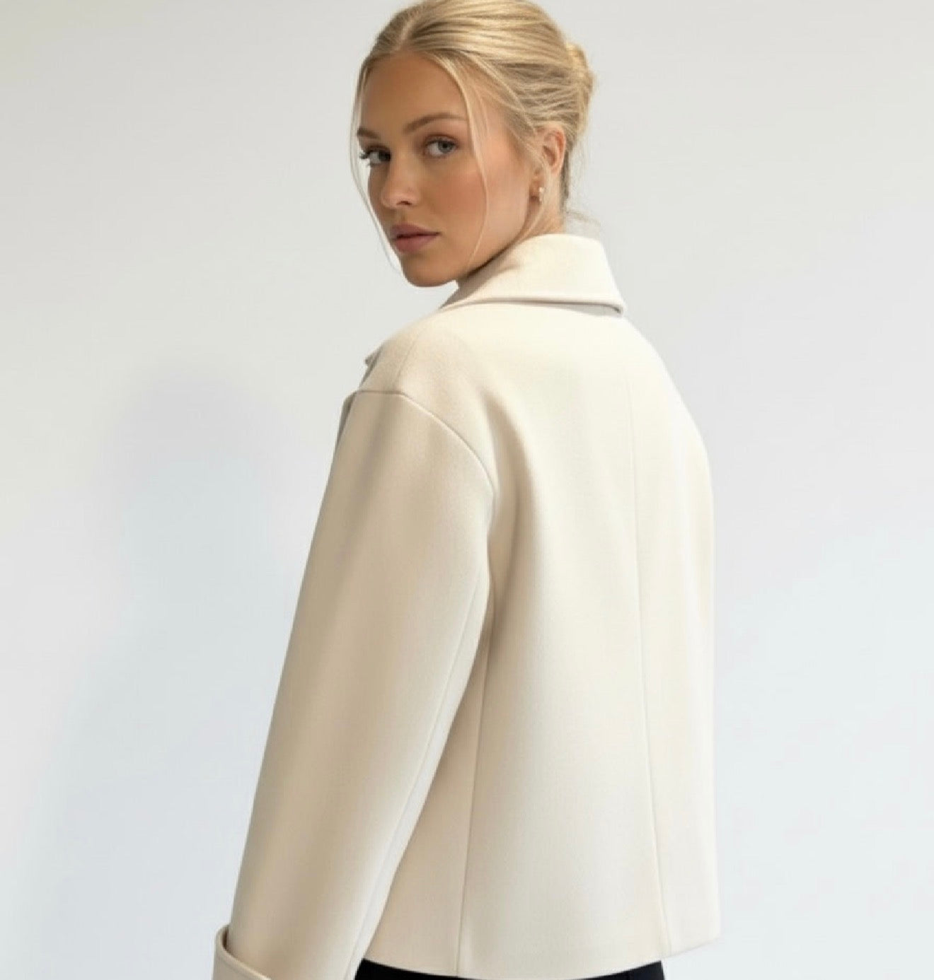 Blend Double-Breasted Trench Coat | Maya