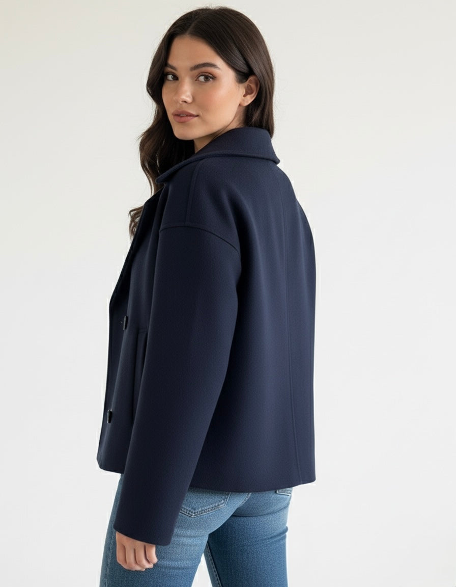 Blend Double-Breasted Trench Coat | Maya