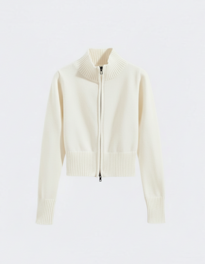 Judy | Women's Zip-Up Knit Cardigan