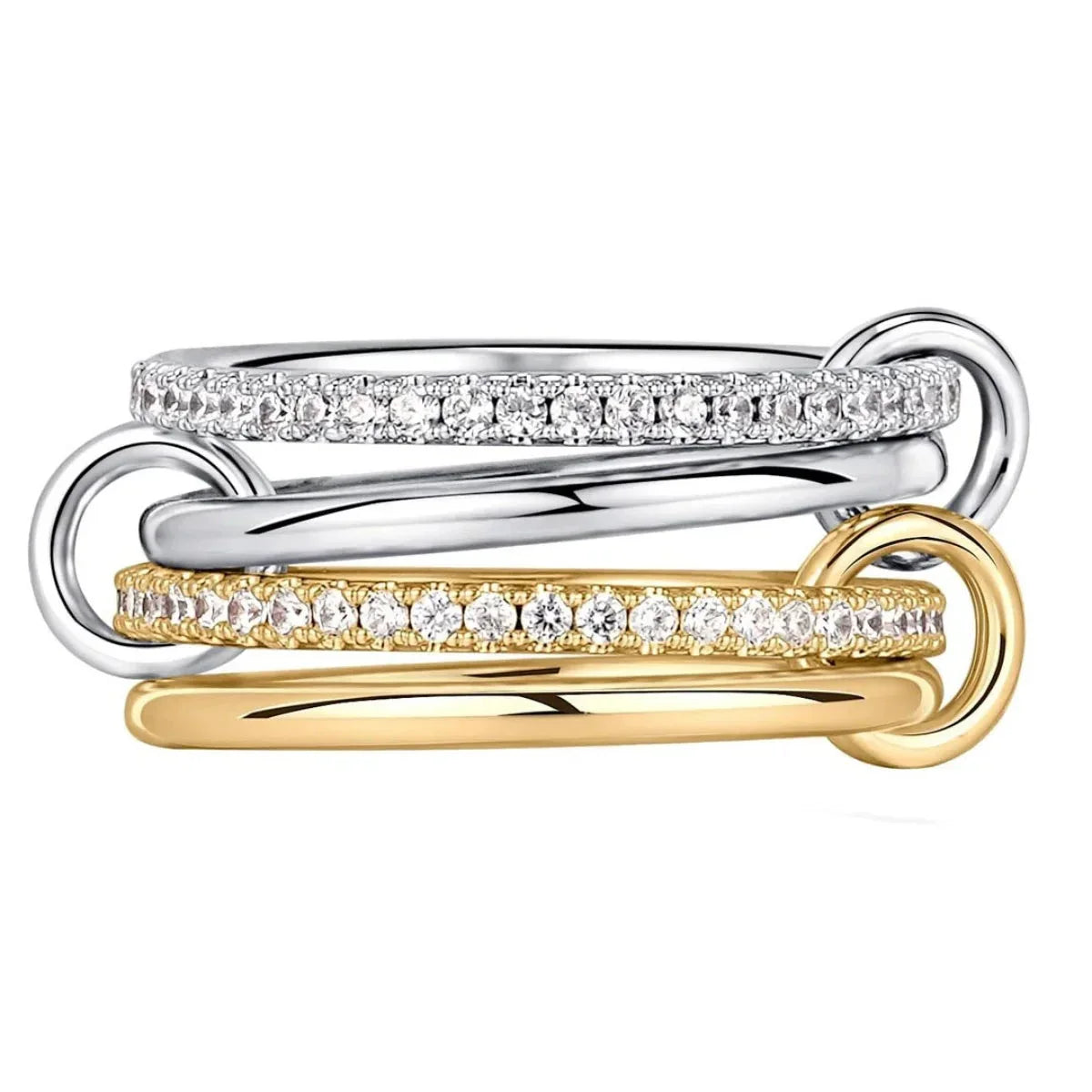Golden Aura – Hypoallergenic Women’s Ring with Zirconia