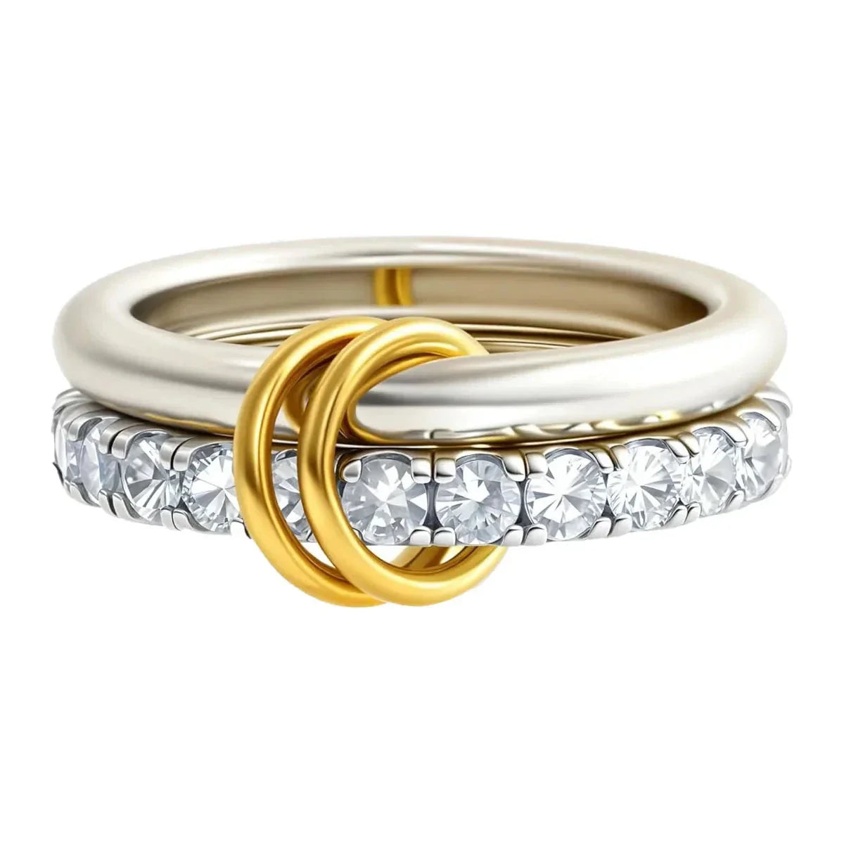Golden Aura – Hypoallergenic Women’s Ring with Zirconia