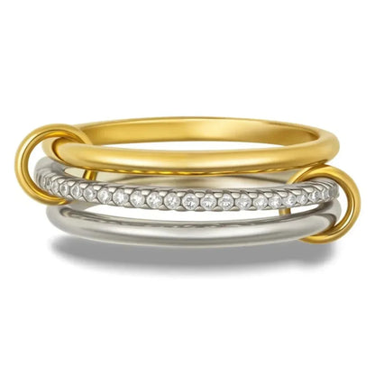 Golden Aura – Hypoallergenic Women’s Ring with Zirconia