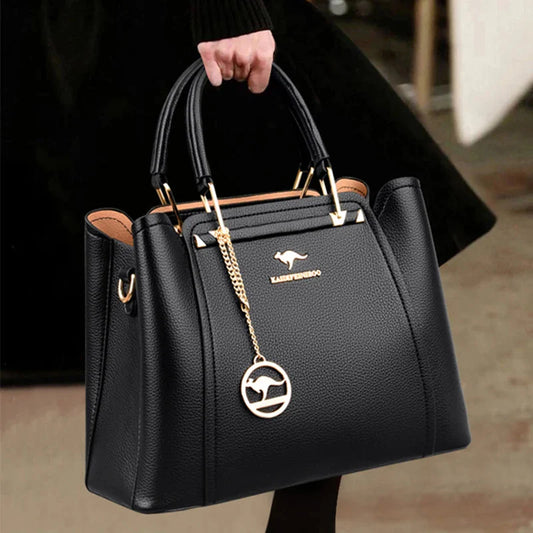 Luxurious Soft Leather Women's Shoulder and Crossbody Bag - main view
