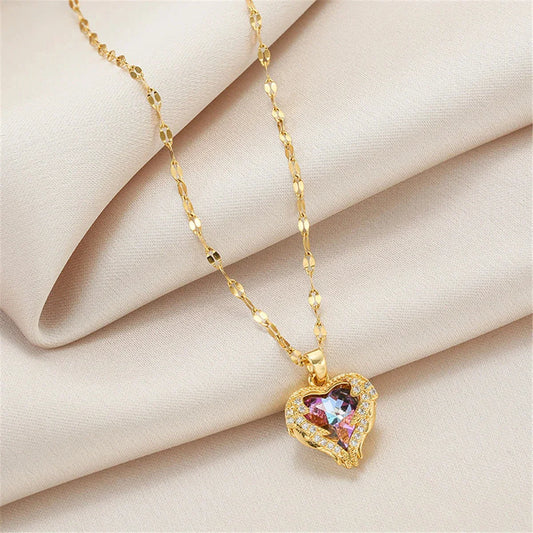 Thalira Elegance Women's Necklace – 18K Gold Plated