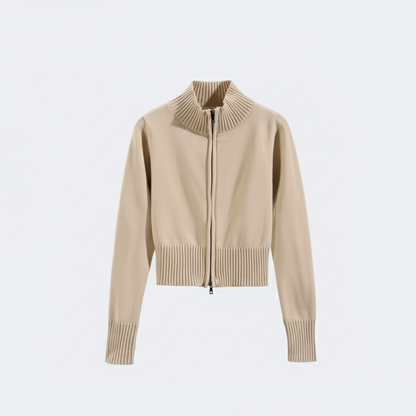 Judy | Women's Zip-Up Knit Cardigan